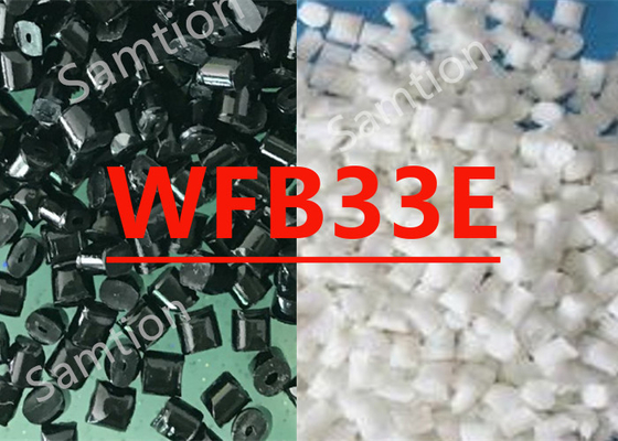 S-Plastic Thermocomp WFB33Eは,ガラスファイバーとガラスビーズを含むポリブチレンテレファレート樹脂をベースにした樹脂化合物です.
